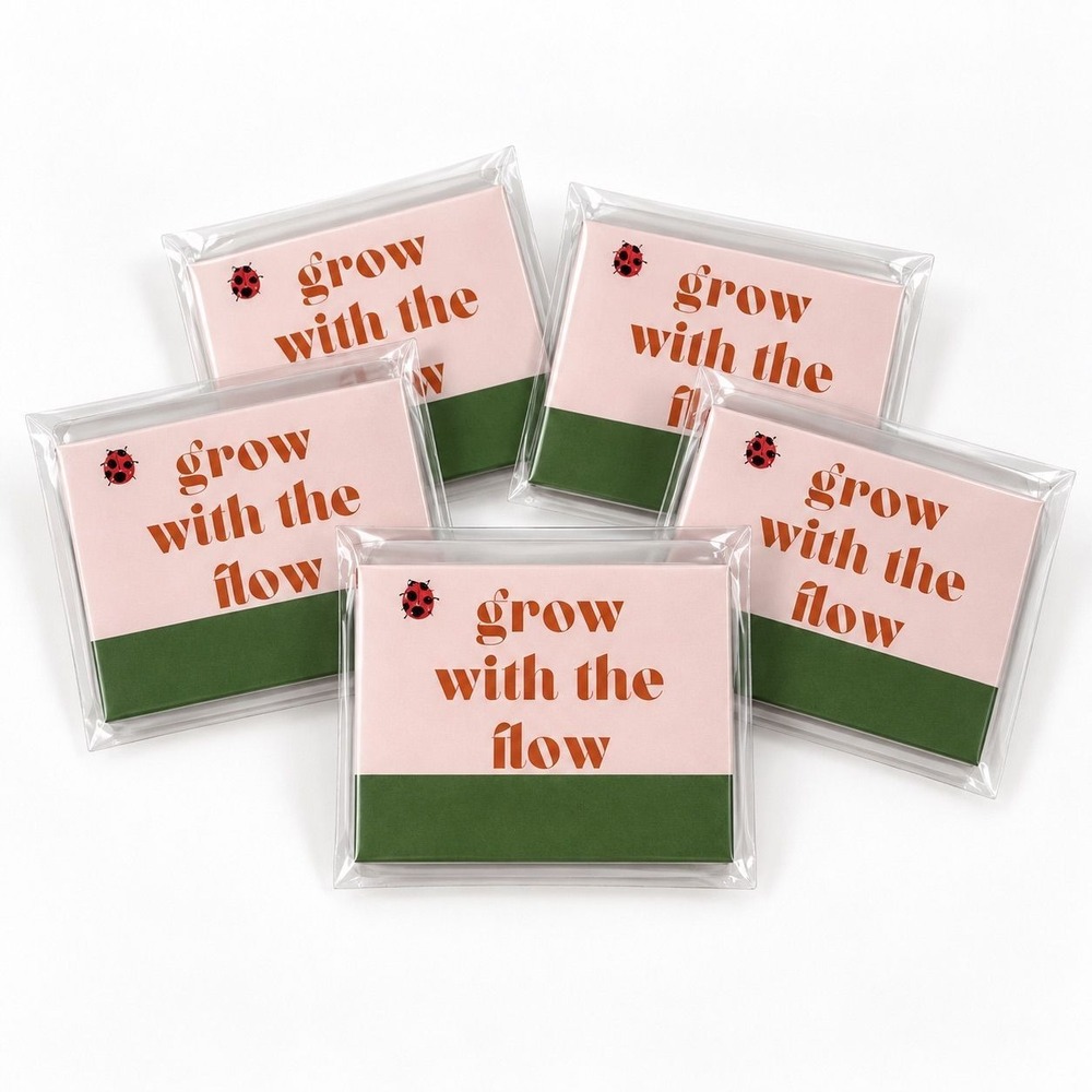 Anthropologie Grow With The Flow Match Book Pink Green Ladybug NWT
